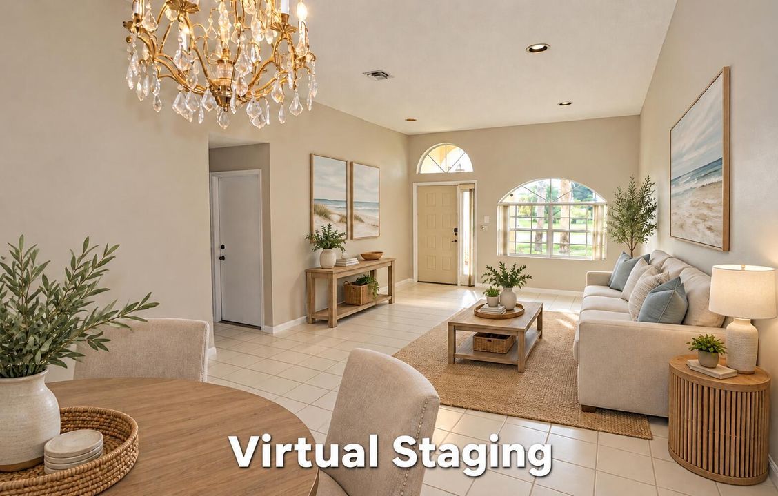 Living Room / Virtually Staged