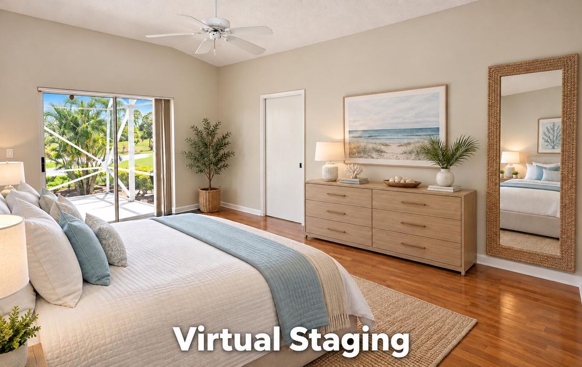 Primary Bedroom Virtually Staged
