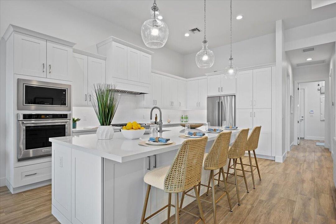 Kitchen Island and Gathering Space