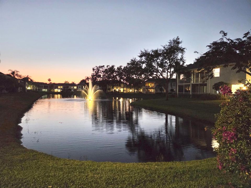 Sunset lake view!