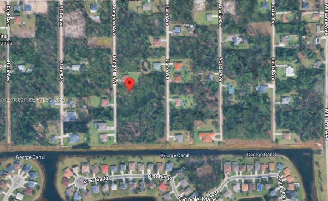 Satellite Map. Depicting the geographic location of the property