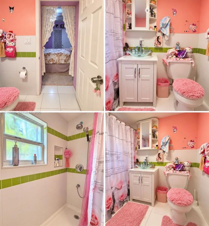 Property Photographic Disclosure. Documenting the interior sanitary facilities and bedroom configuration of the property