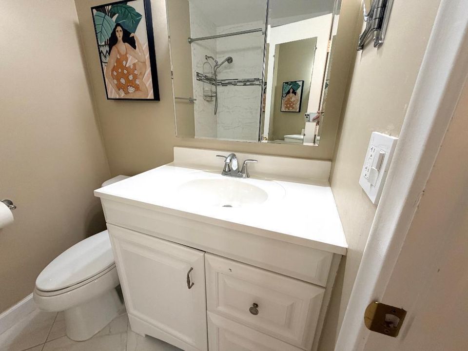 Master bathroom vanity