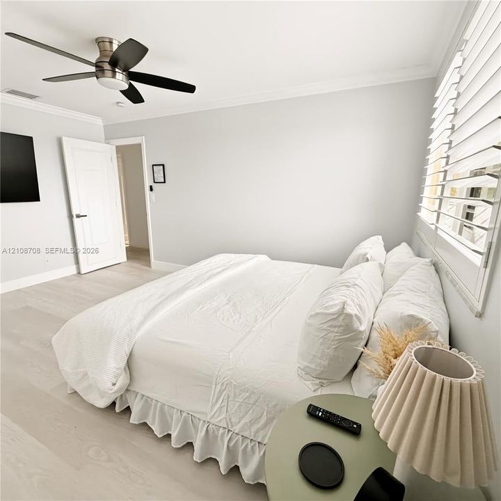 Bedroom with king bed