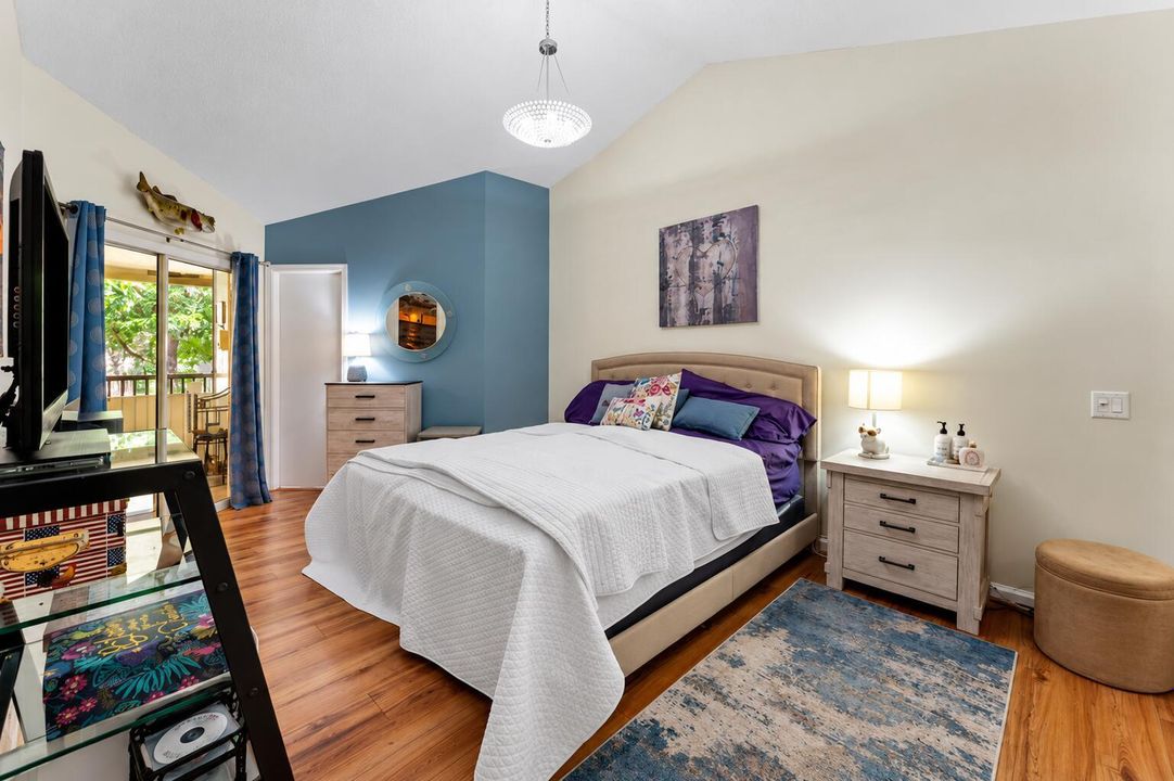 Cozy Blue Accent Bedroom