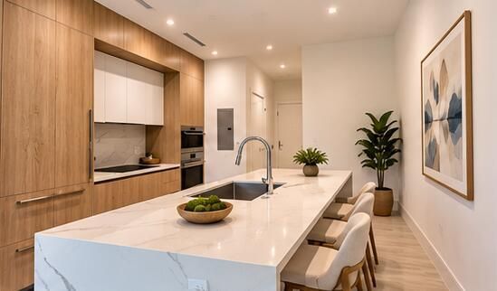 Modern Coastal Condo Interior Collage2
