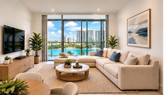 Modern Coastal Condo Interior Collage1