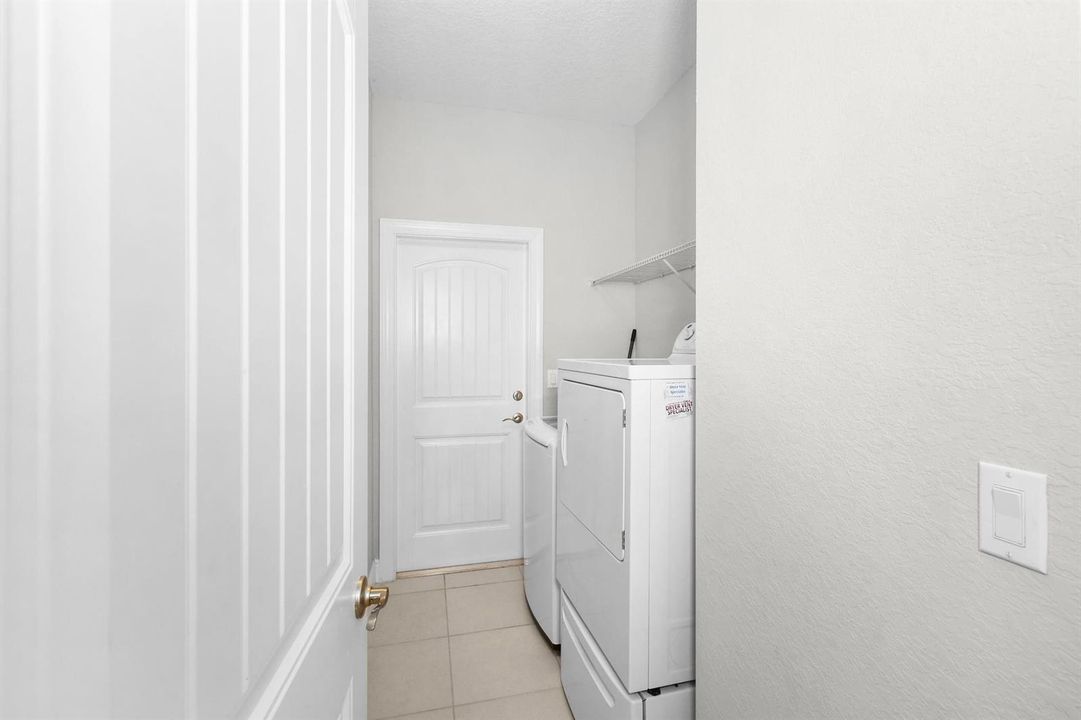 Laundry room and garage door access