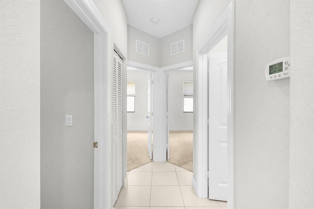 Hallway to the 2 guest bedrooms