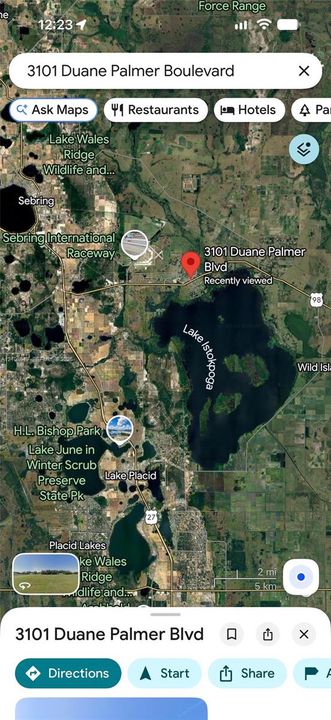 Geographic Information System Mapping. Visual representation of the property location and surrounding regional topography