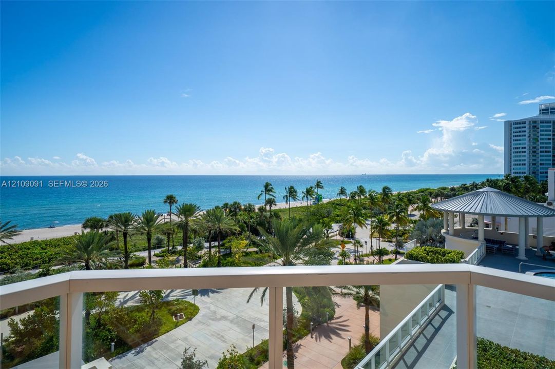1 of 4 oceanfront balconies