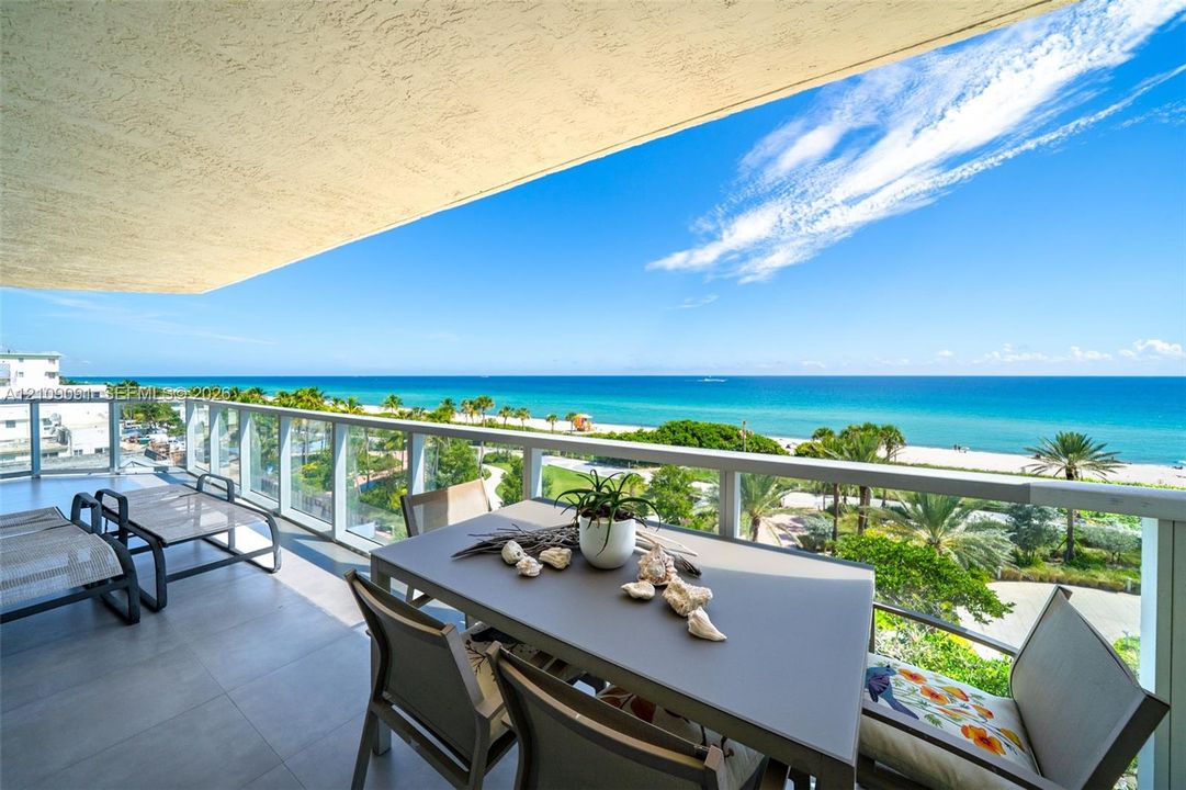 1 of 4 oceanfront balconies