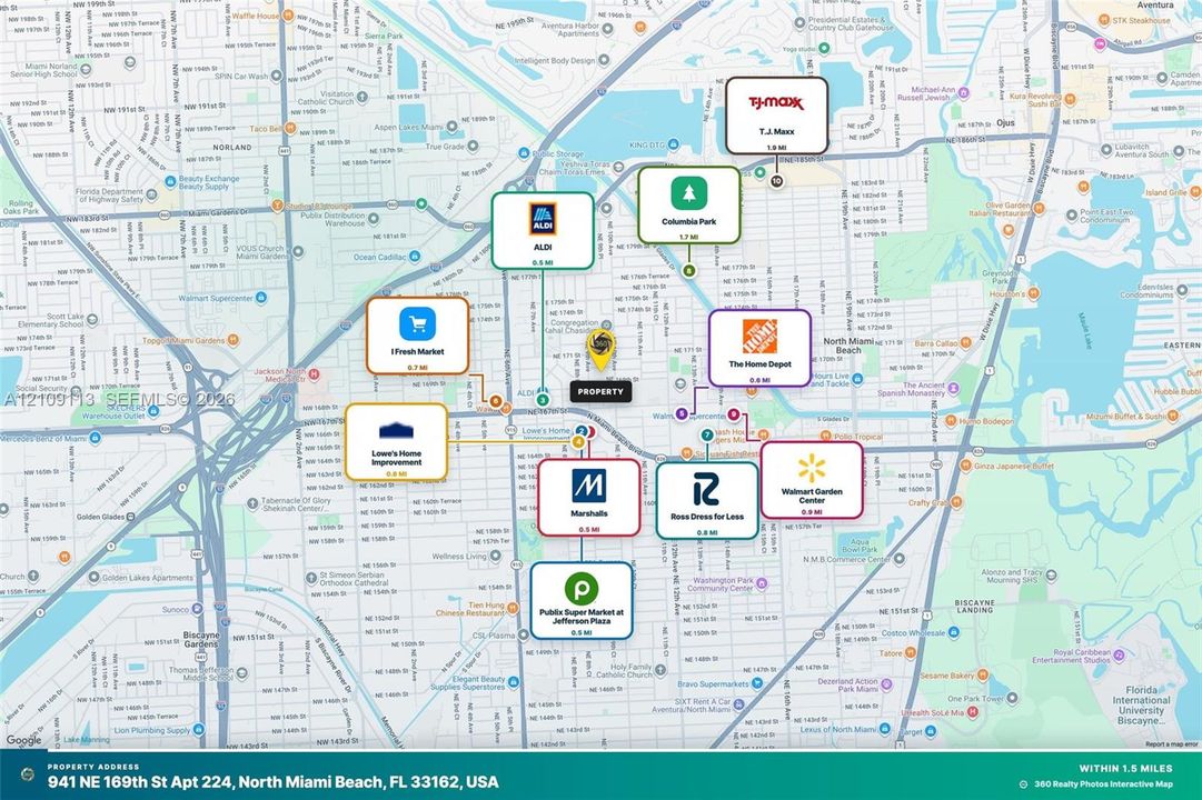 Area Map. Identifying the location of the property relative to regional points of interest