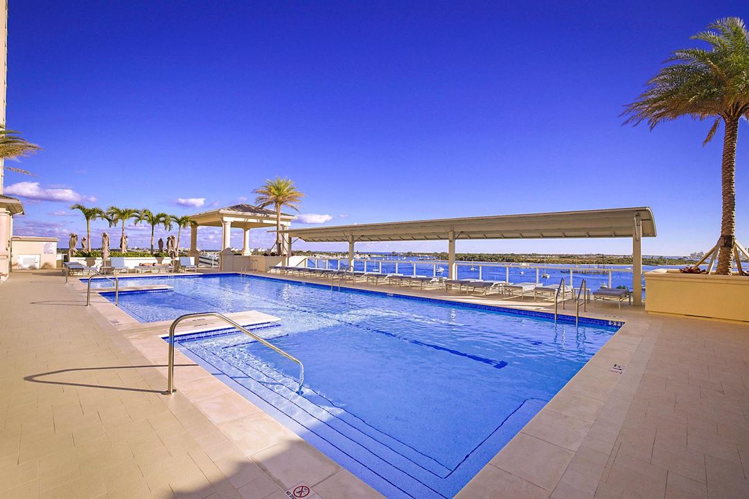 UNOBSTRUCTED WATER VIEWS FROM POOL DECK