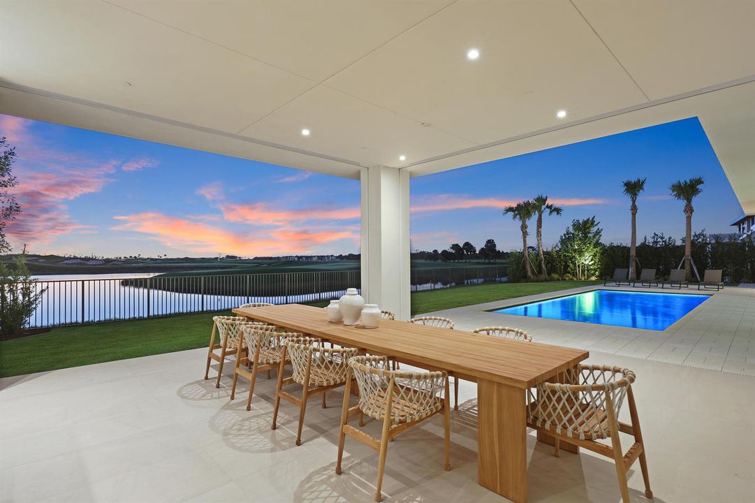 Twilight Outside Dining View