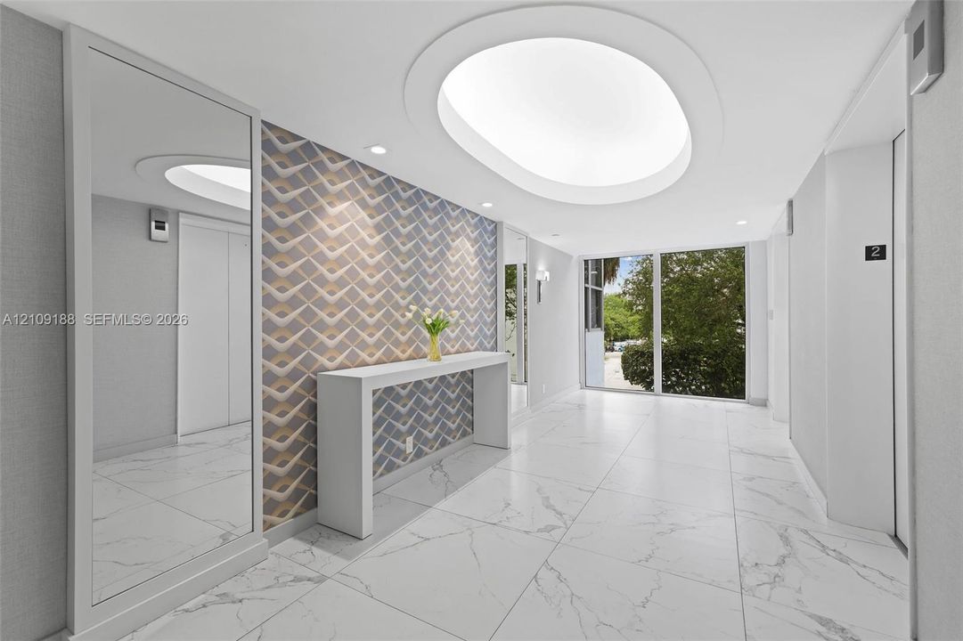 Remodeled hallways