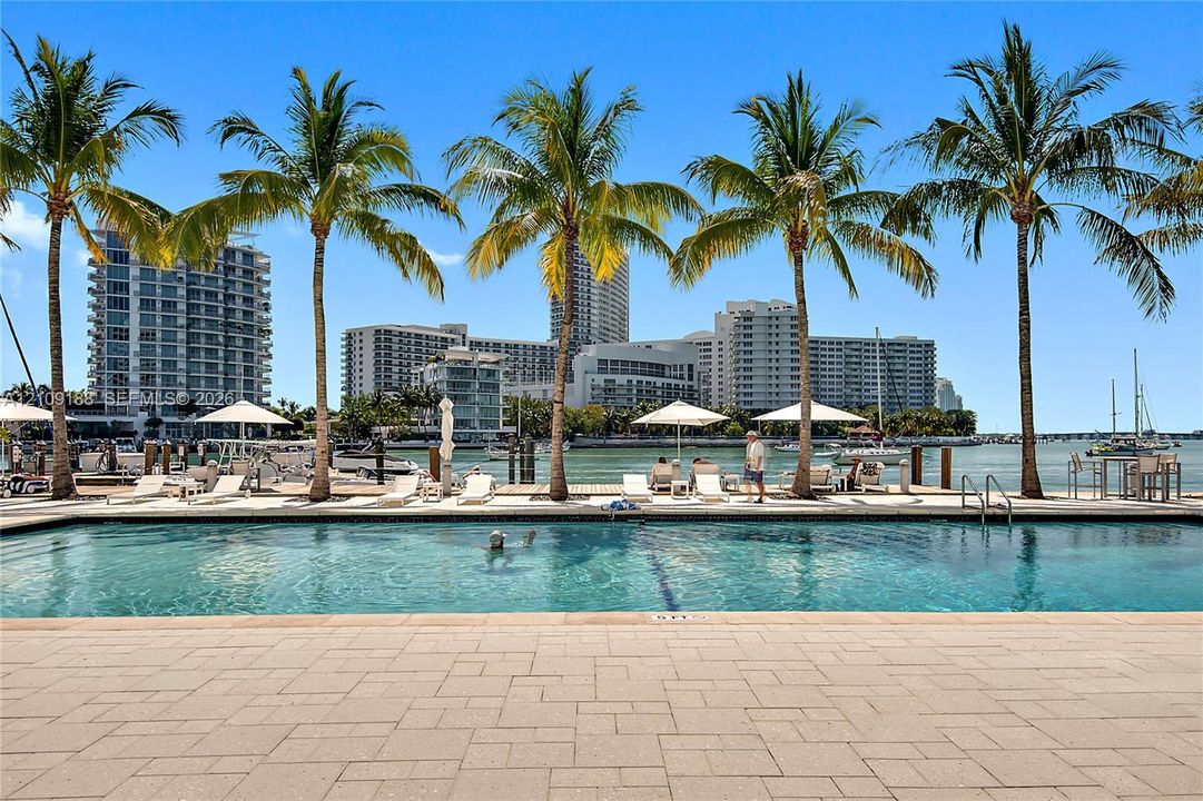 Bayside heated swimming pool