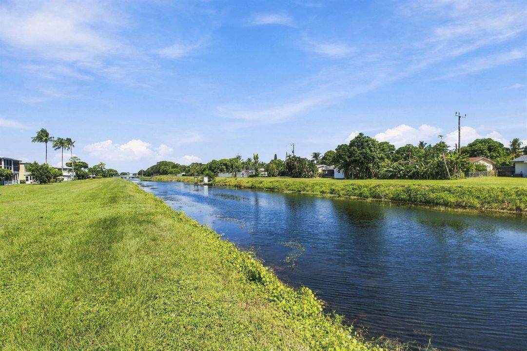 View ffrom Living room of canal