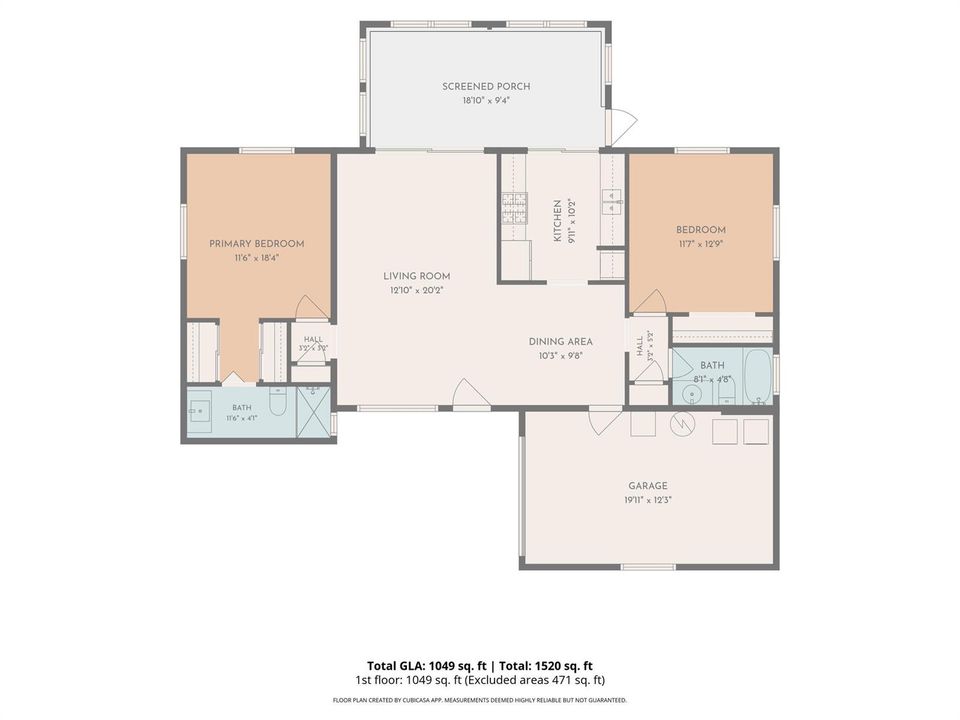 47-web-or-mls-2D Floor plan for 6420 Nor