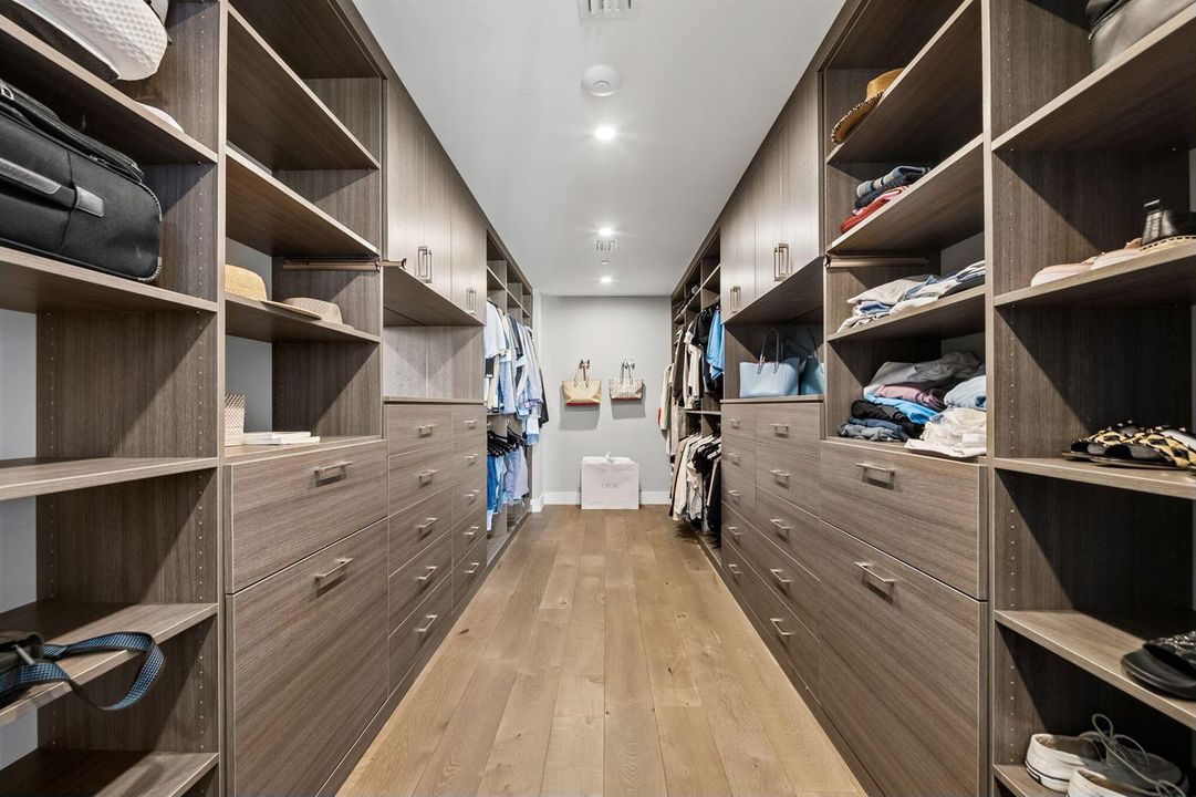 Primary 20' deep closet