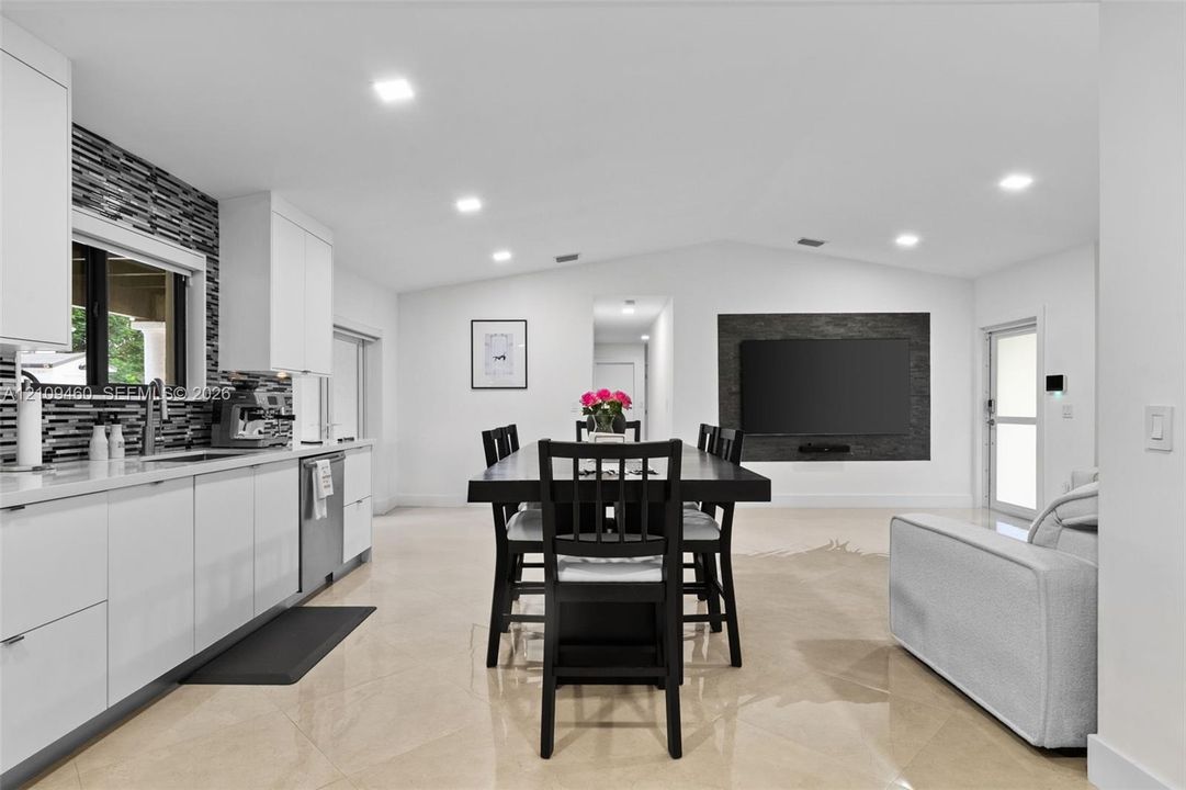 Dining area toward the living room