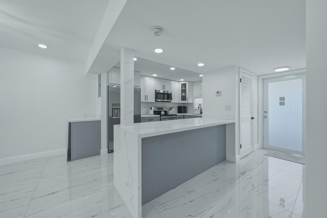 7. Kitchen with front door