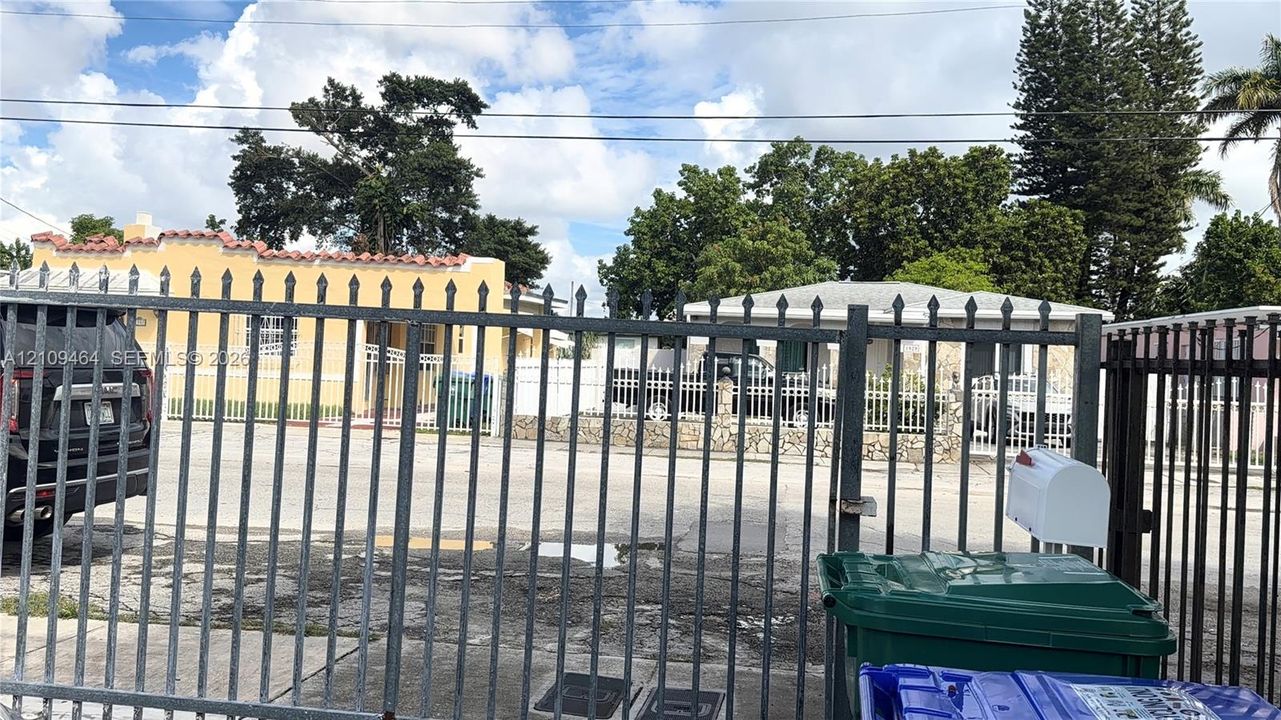 Perimeter metal fencing