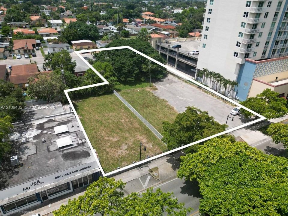 Southwest View with Outline