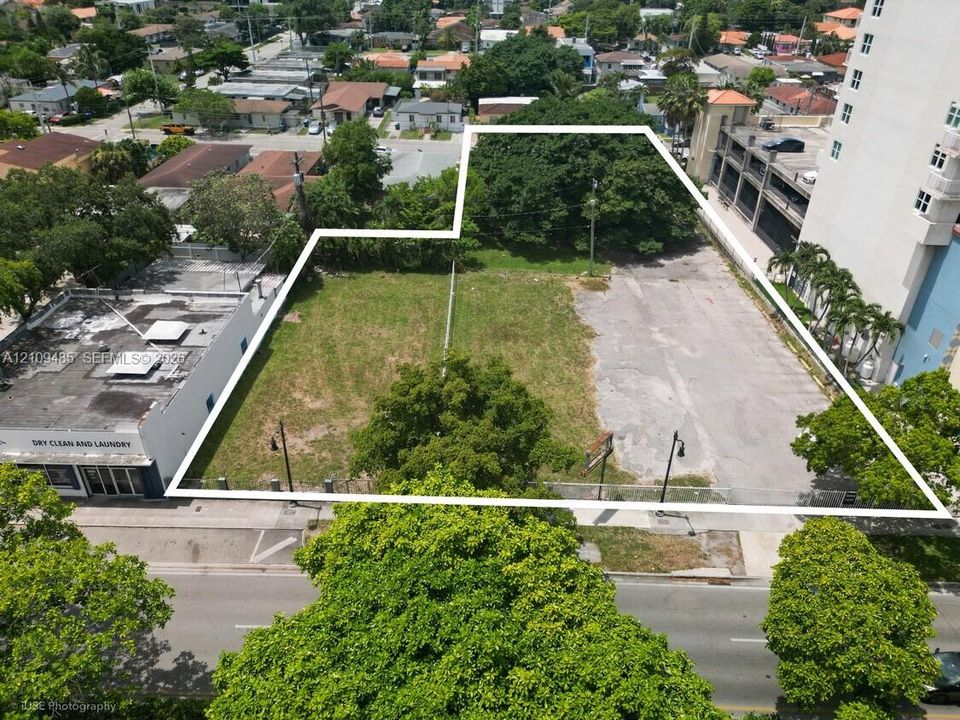 Southern View with Outline