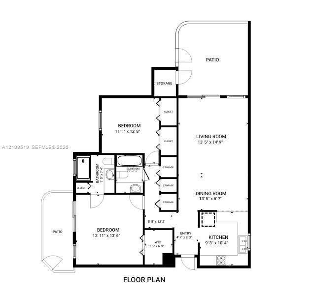 For Sale: $350,000 (2 beds, 2 baths, 1009 Square Feet)