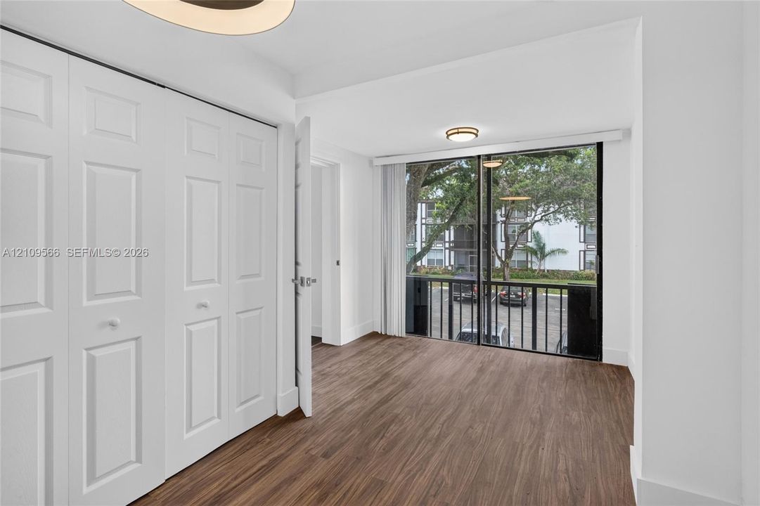 Adjacent enclosed room with window