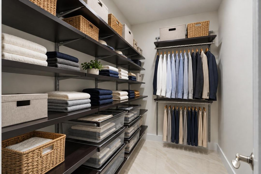 Modern Organized Walk-In Closet
