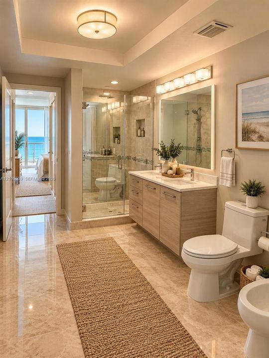 His and Hers bathroom