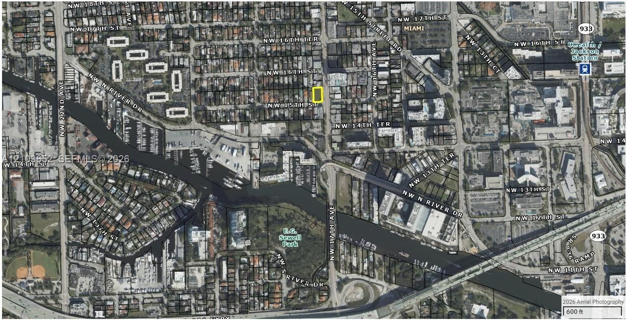 Aerial Map. Satellite imagery providing the geographical orientation of the property