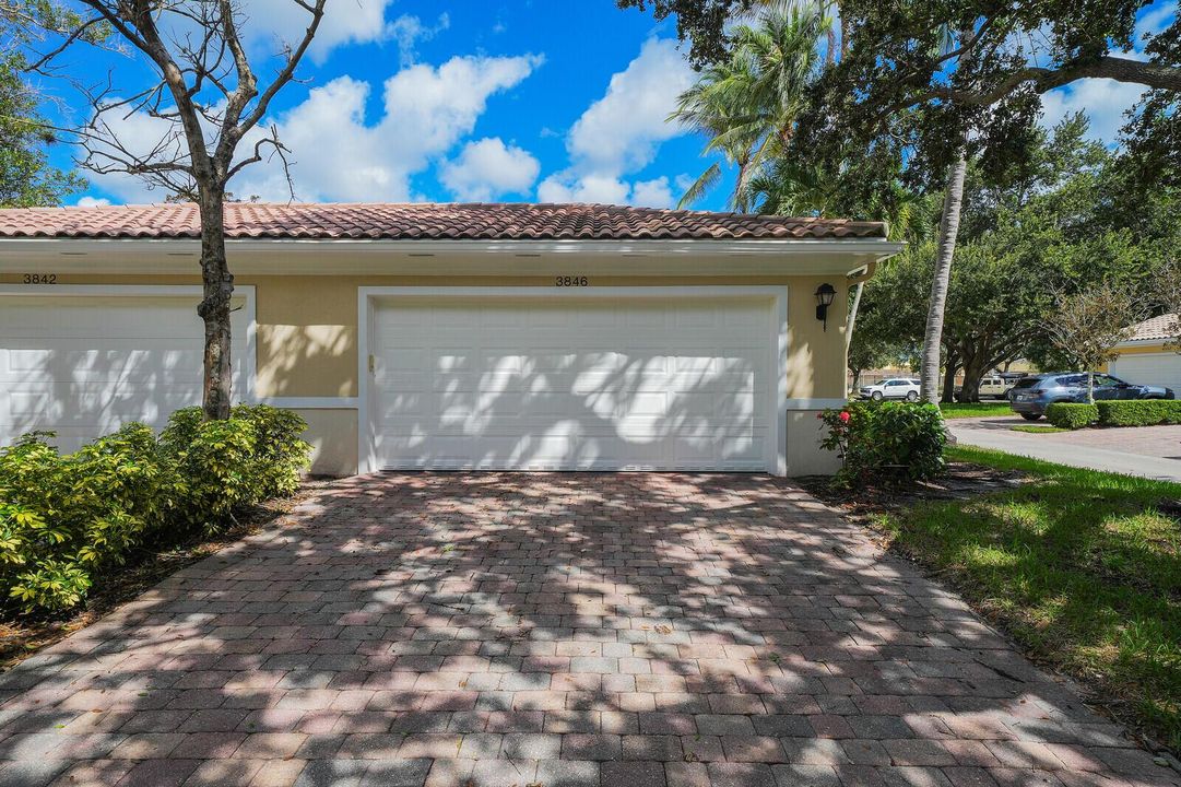 Driveway & two car garage
