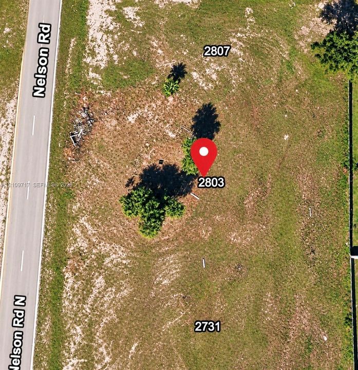 Aerial Property Map. Depicting the plot boundaries and site markers for the property