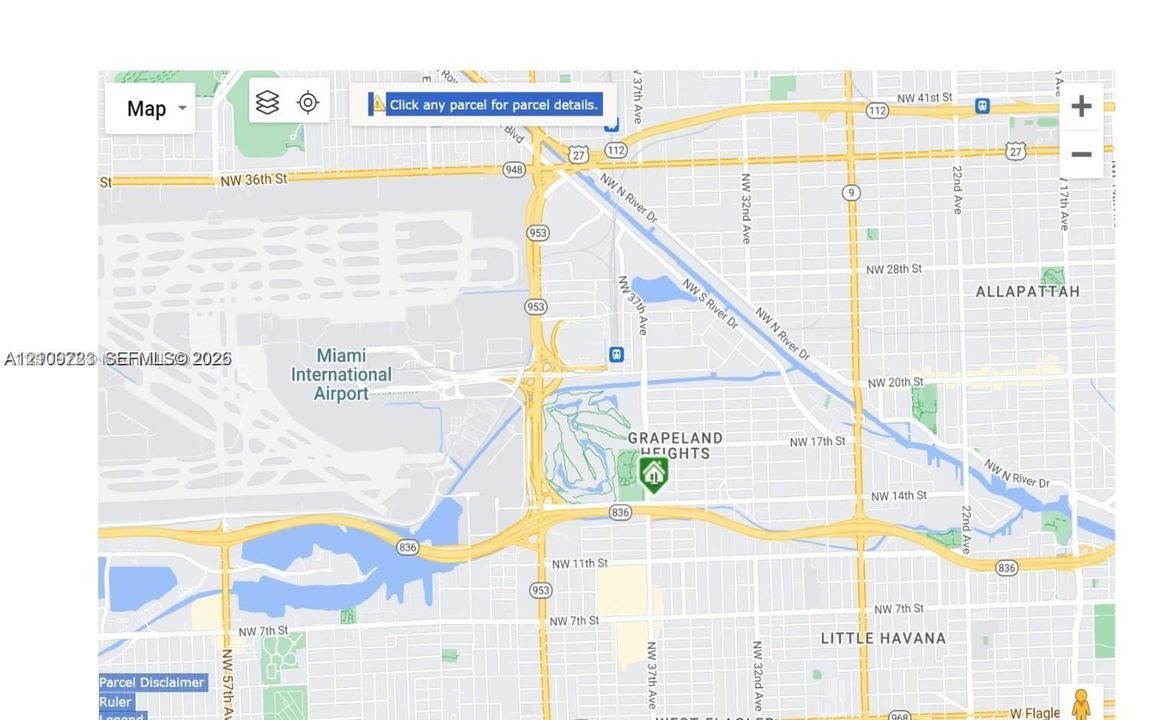 Geographic Information System Map. Identifying the location of the property relative to regional infrastructure