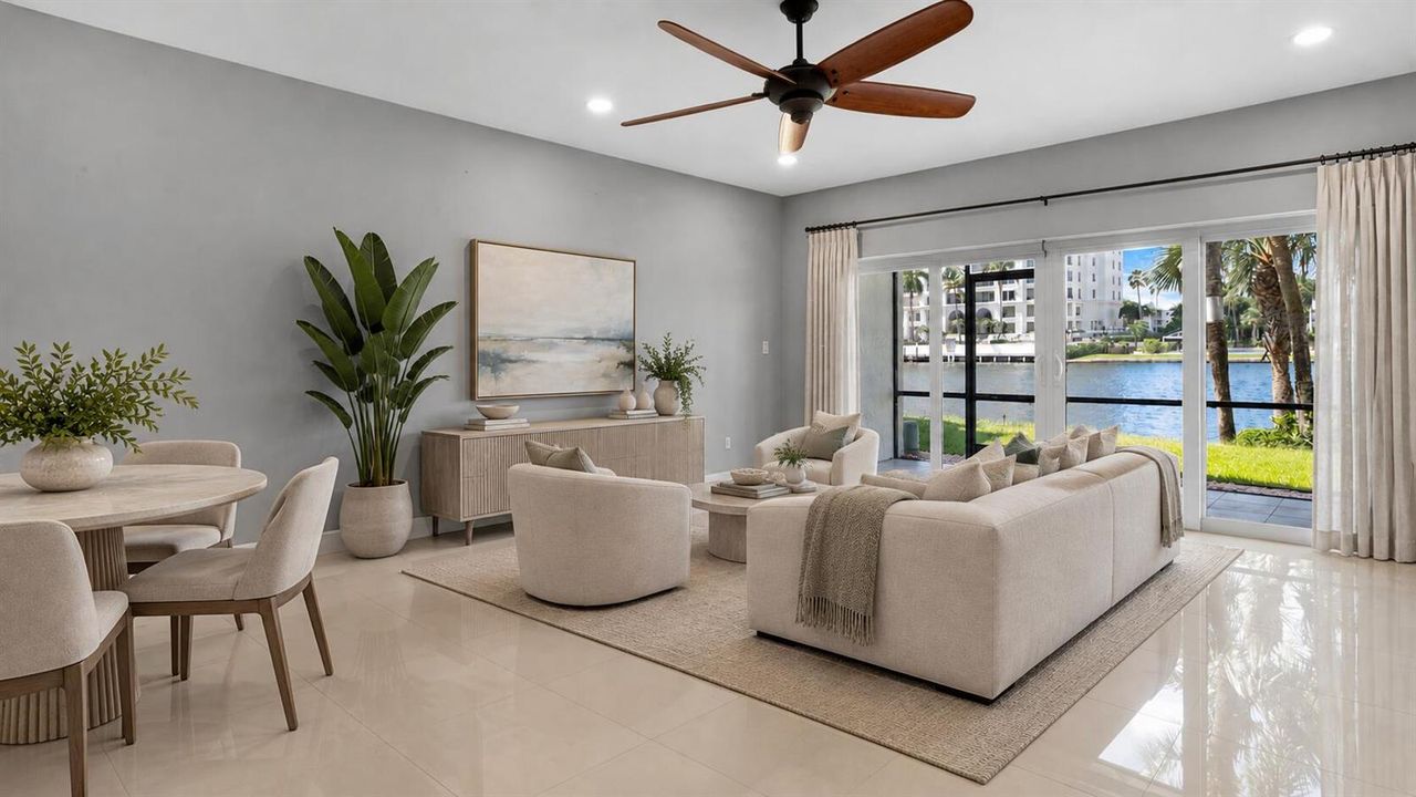 Living Room Staged