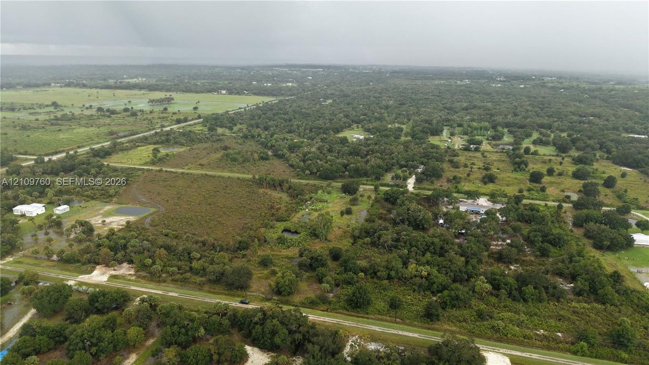 Expansive rural acreage featuring dense mature tree clusters, open meadow space, and varied natural terrain