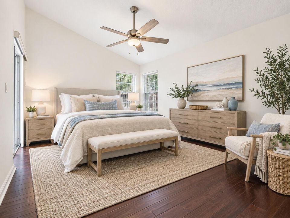 Virtually Staged Primary Bedroom
