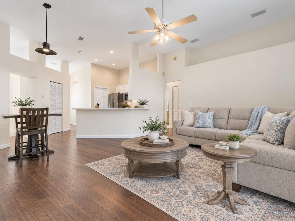 Virtually Staged Family Room