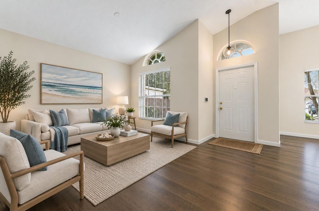 Virtually Staged Living Room