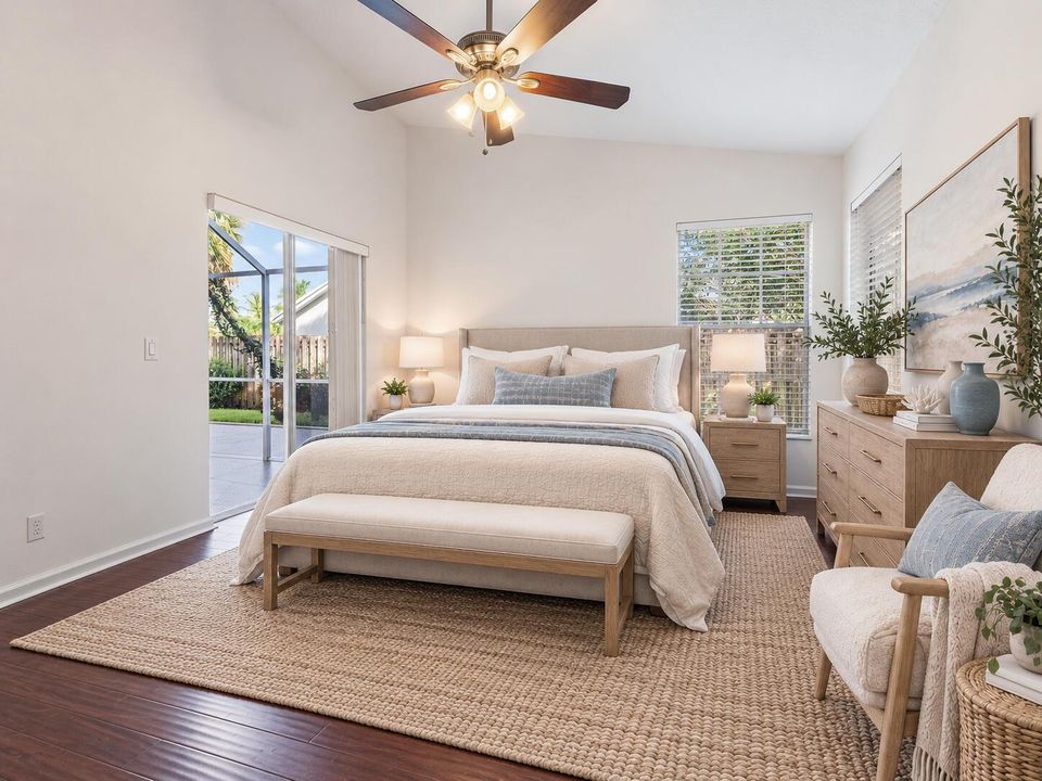Virtually Staged Primary Bedroom