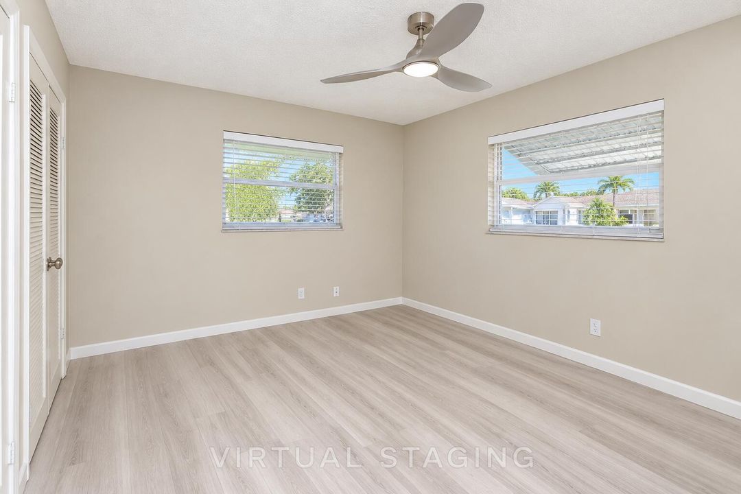 Secondary Bedroom - Virtually Renovated