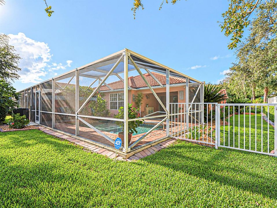 Screened Back Yard