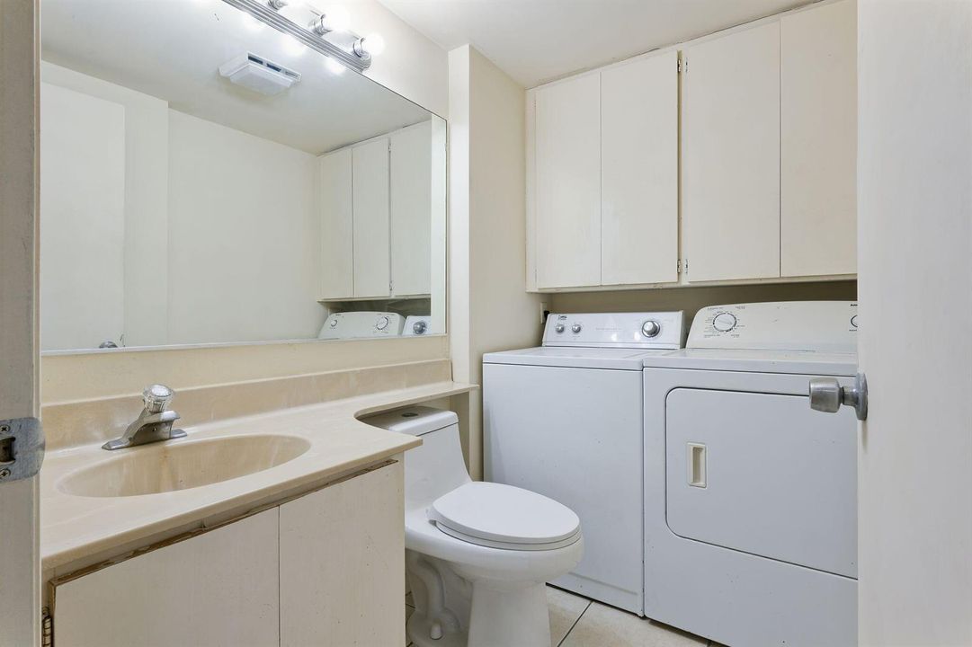Powder room and Laundry area