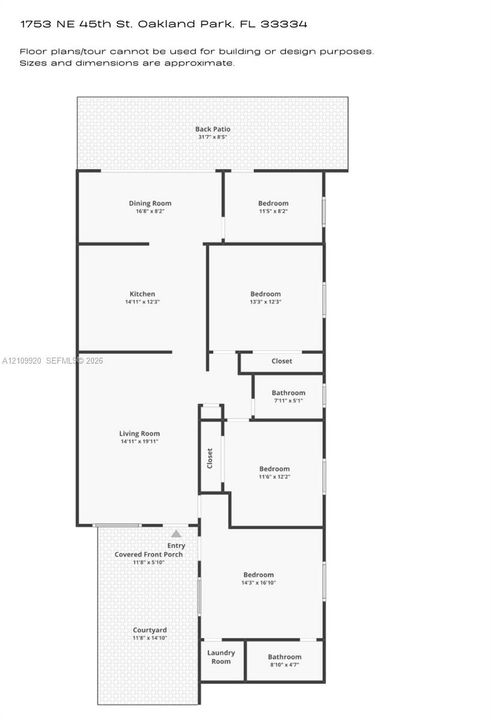 Residence 1753 (Right Side)  -Floor plans/tour cannot be used for building or design purposes. Sizes and dimensions are approximate.