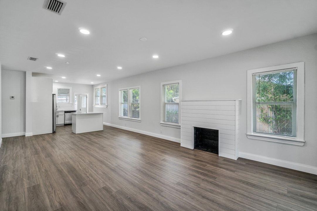 Living, and family room area.