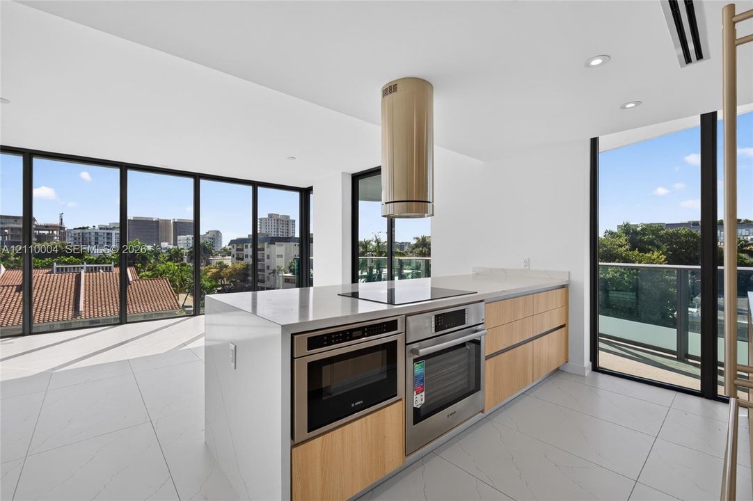 Kitchen featuring a central island