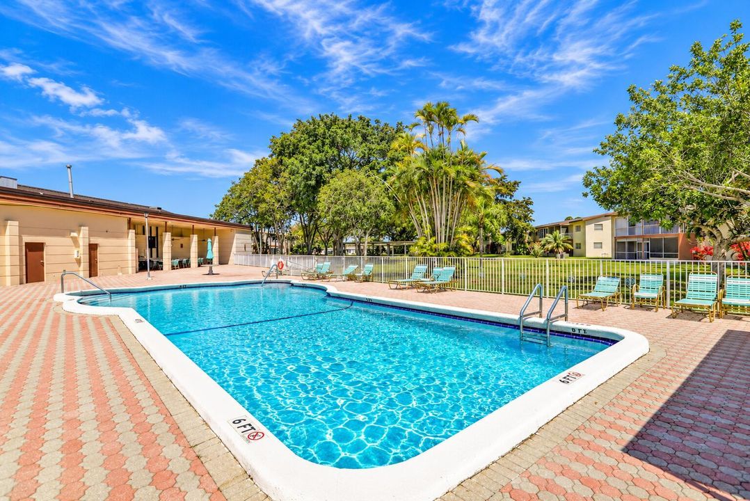 Sunny Resort Pool Courtyard